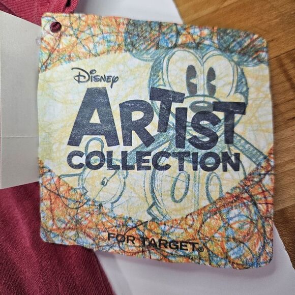 NWT Disney Artist Collection Big Bag Wolf Ultra Soft Retro Graphic T-Shirt Top M - Picture 4 of 7